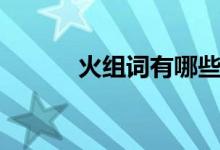 火组词有哪些（禾组词有哪些）
