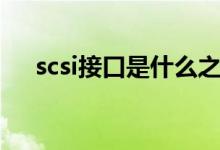 scsi接口是什么之间的接口（scsi接口）