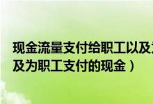 现金流量支付给职工以及为职工支付的现金（支付给职工以及为职工支付的现金）