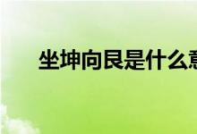 坐坤向艮是什么意思（艮是什么意思）