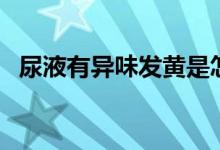 尿液有异味发黄是怎么回事（尿液有异味）
