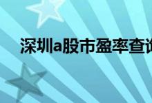 深圳a股市盈率查询网（深圳a股市盈率）