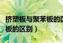 挤塑板与聚苯板的区别是什么（挤塑板与聚苯板的区别）
