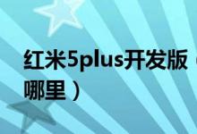 红米5plus开发版（红米5plus开发者选项在哪里）
