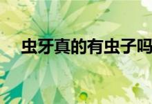 虫牙真的有虫子吗中医（虫牙真的有虫）