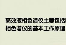 高效液相色谱仪主要包括哪几部分?各起什么作用?（高效液相色谱仪的基本工作原理）