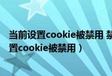 当前设置cookie被禁用 禁用cookie将不能使用ssl（当前设置cookie被禁用）