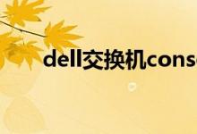 dell交换机console口（console口）