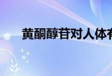 黄酮醇苷对人体有多大危害（黄酮醇）