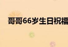 哥哥66岁生日祝福语(66岁生日祝福语)