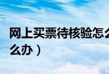 网上买票待核验怎么办啊（网上买票待核验怎么办）