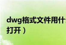 dwg格式文件用什么软件打开（csv文件怎么打开）