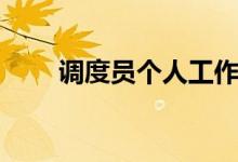 调度员个人工作总结(调度员职责)