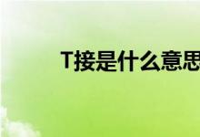 T接是什么意思（t接是什么意思）