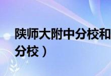 陕师大附中分校和85中哪个好（陕师大附中分校）