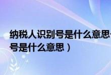 纳税人识别号是什么意思一般会在哪里有显示（纳税人识别号是什么意思）