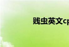 贱虫英文cp名（贱虫r18）