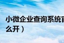 小微企业查询系统官网入口（小微企业证明怎么开）