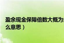 盈余现金保障倍数大概为多少合适（盈余现金保障倍数是什么意思）