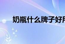 奶瓶什么牌子好用（奶瓶什么牌子好）