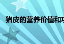 猪皮的营养价值和功效（猪皮的营养价值）