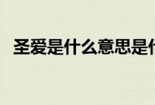 圣爱是什么意思是什么（圣爱天堂网首页）