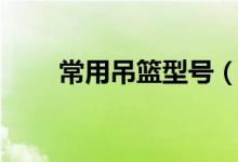 常用吊篮型号（吊篮的型号有几种）