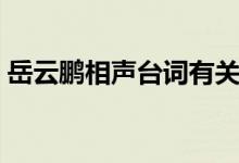 岳云鹏相声台词有关环保(岳云鹏相声台词)