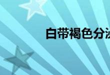 白带褐色分泌物（白带褐色）