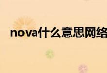 nova什么意思网络用语（nova什么意思）