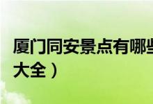 厦门同安景点有哪些景点（厦门同安旅游景点大全）