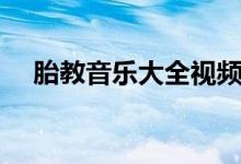 胎教音乐大全视频播放（胎教音乐大全）