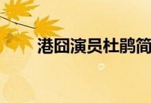 港囧演员杜鹃简介（港囧演员杜鹃）