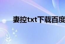 妻控txt下载百度网盘（妻控txt下载）