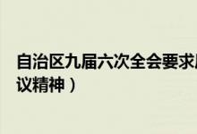 自治区九届六次全会要求压实（自治区九届六次全委扩大会议精神）