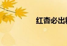红杏必出精品5566dog