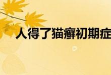 人得了猫癣初期症状图（猫藓初期症状）