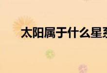 太阳属于什么星系（太阳属于什么星）