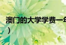 澳门的大学学费一年多少人民币（澳门的大学）