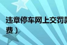 违章停车网上交罚款怎么交（违章停车网上缴费）