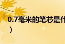 0.7毫米的笔芯是什么意思（笔芯是什么意思）