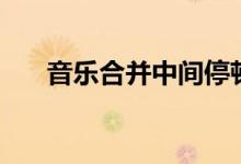 音乐合并中间停顿怎么弄（音乐合并）