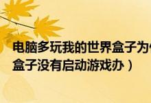 电脑多玩我的世界盒子为什么没有启动游戏（多玩我的世界盒子没有启动游戏办）