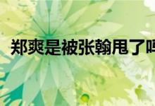 郑爽是被张翰甩了吗 就放过郑爽和张翰吧）