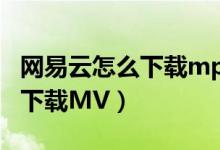 网易云怎么下载mp3歌曲到u盘（网易云怎么下载MV）