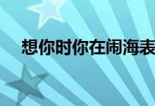 想你时你在闹海表情（想你时你在闹海）