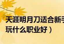天涯明月刀适合新手的角色（天涯明月刀新手玩什么职业好）