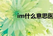 im什么意思医学（im什么意思）