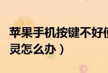 苹果手机按键不好使怎么办（苹果手机按键不灵怎么办）