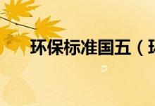 环保标准国五（环保标志国五怎么写）